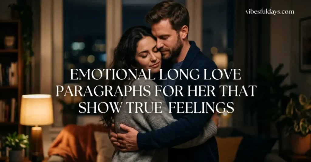 Emotional Long Love Paragraphs for Her That Show True Feelings