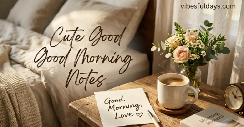 Cute Good Morning Notes
