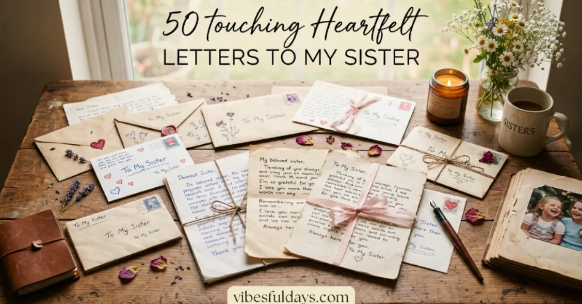50 Heartfelt Letters to My Sister [Best Collection]
