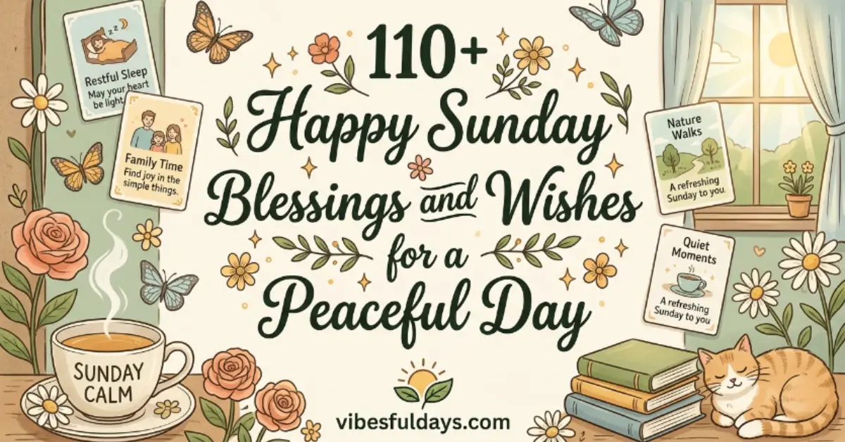 110+ Sunday Blessings & Quotes (Feel Good Vibes)