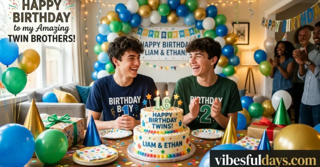 Heart-touching birthday wishes for twin boys