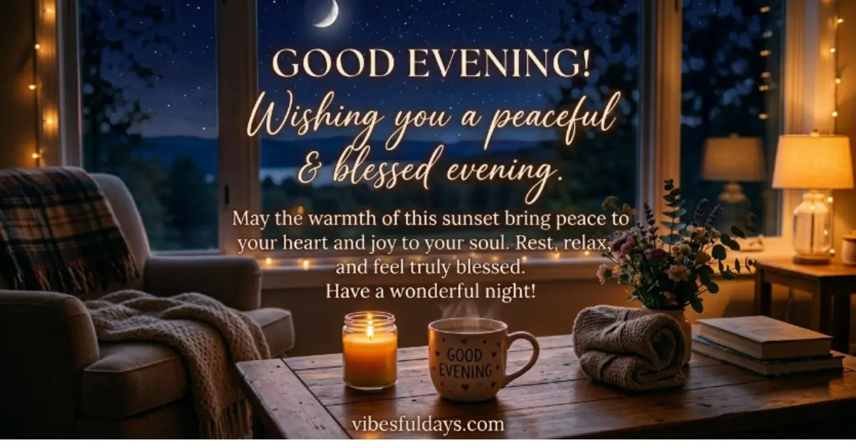 Uplifting Good Evening Messages & Blessings [Love & Peace]