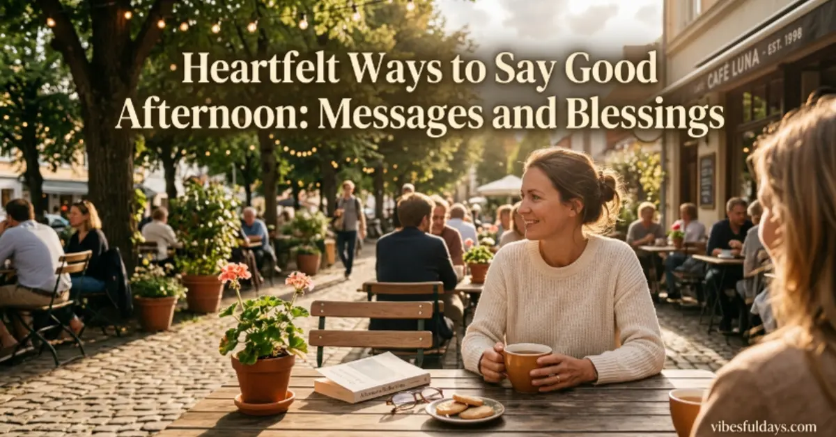 Heartfelt Good Afternoon Messages & Blessings [Love & Peace]