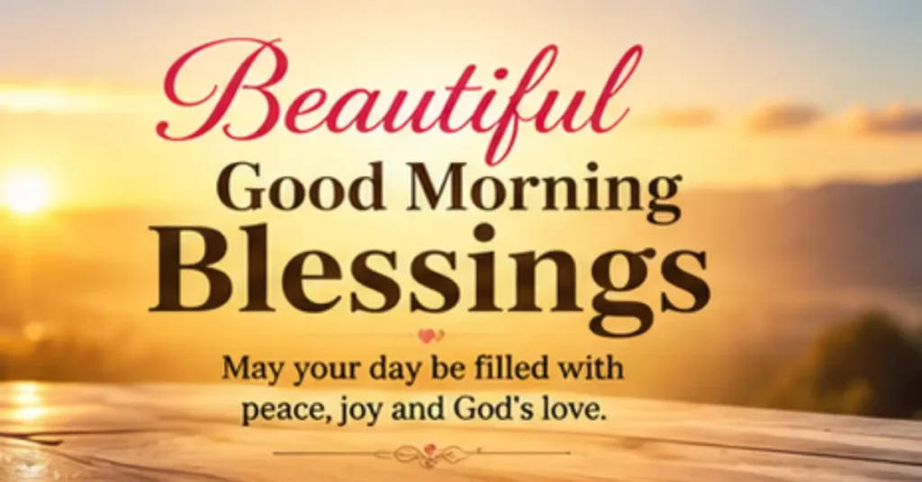 Beautiful Good Morning Blessings