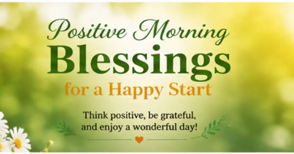 Positive Morning Blessings for a Happy Start