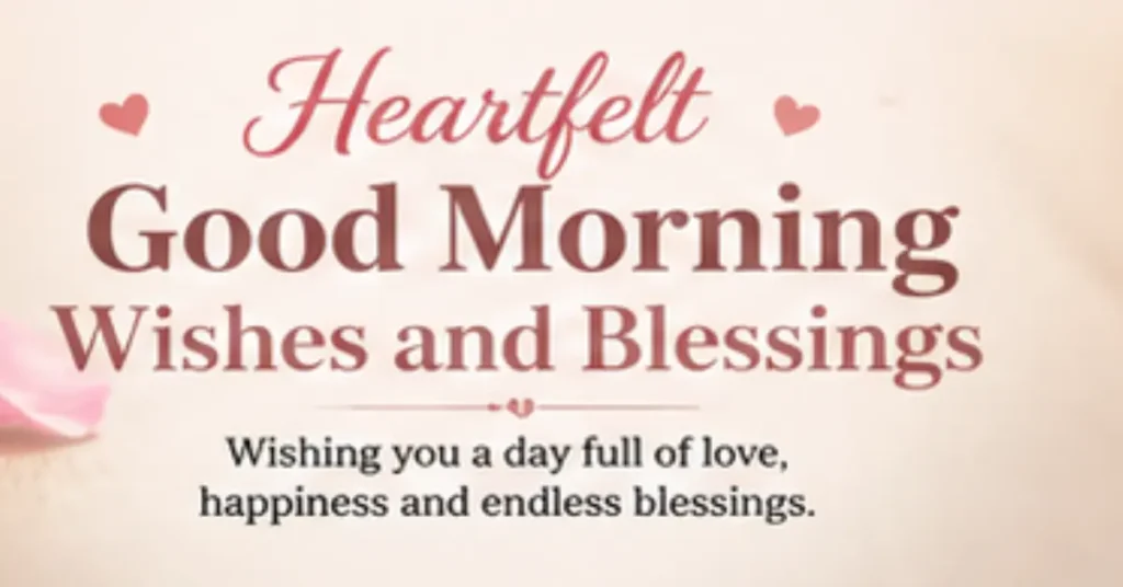 Heartfelt Good Morning Wishes and Blessings