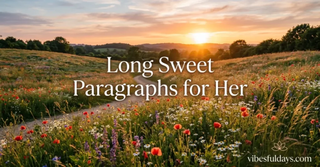Long Sweet Paragraphs for Her