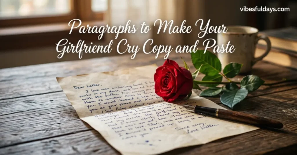 Paragraphs to Make Your Girlfriend Cry Copy and Paste