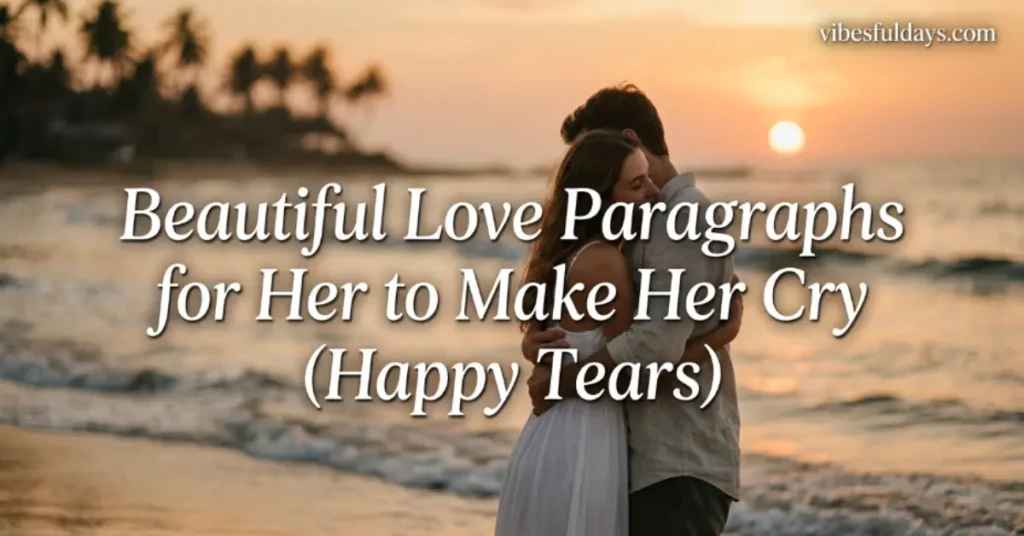 Beautiful Love Paragraphs for Her to Make Her Cry (Happy Tears)