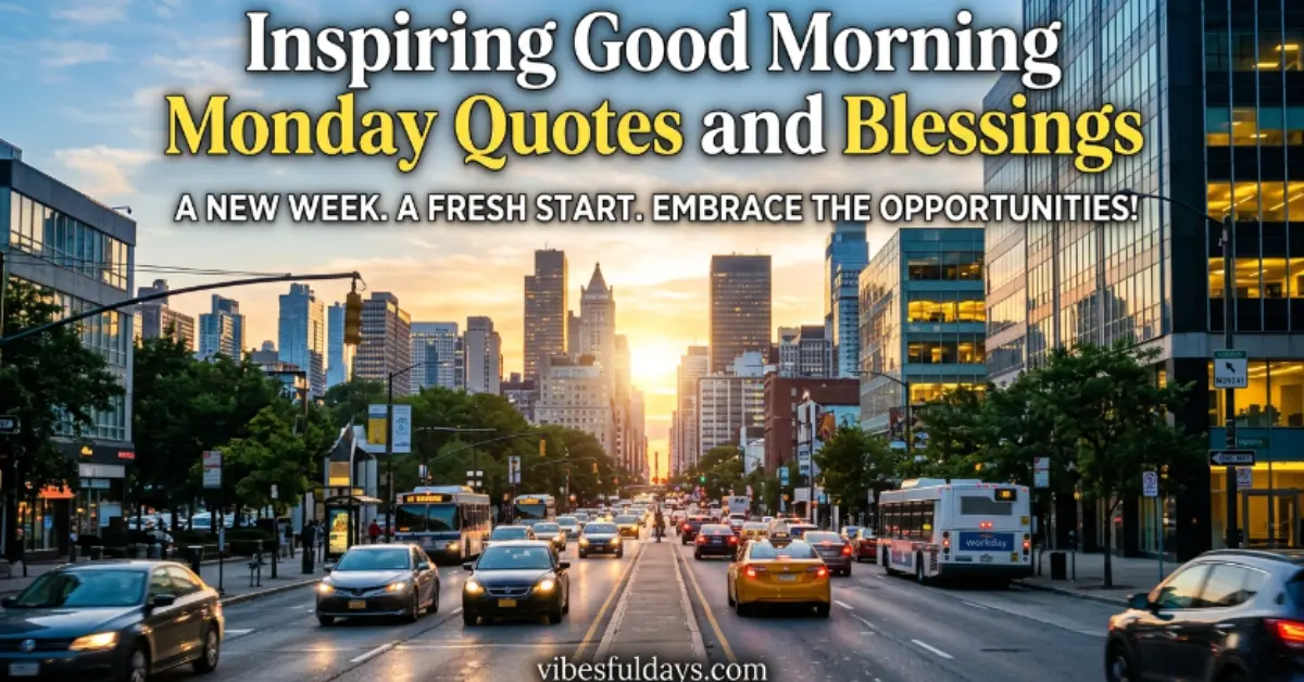 Monday Morning Blessings & Quotes [Fresh Start]