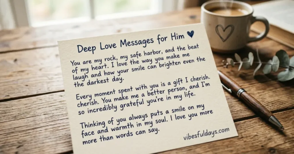 Deep Love Messages for Him