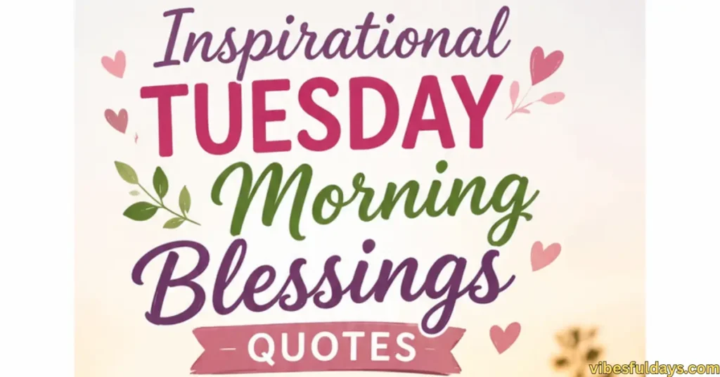 Inspirational Tuesday Morning Blessings Quotes
