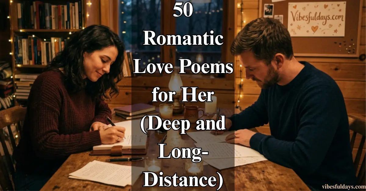 50 Romantic Love Poems for Her [Heartfelt & Soul-Stirring]