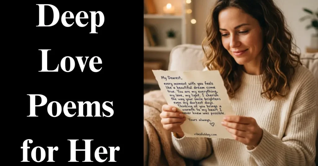 Deep Love Poems for Her