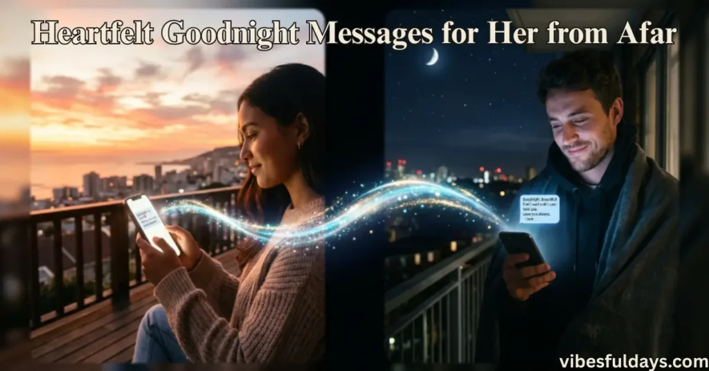Heartfelt Goodnight Messages for Her from Afar