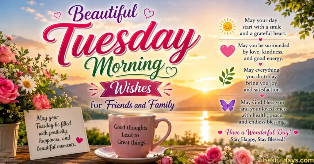 Beautiful Tuesday Morning Wishes for Friends and Family