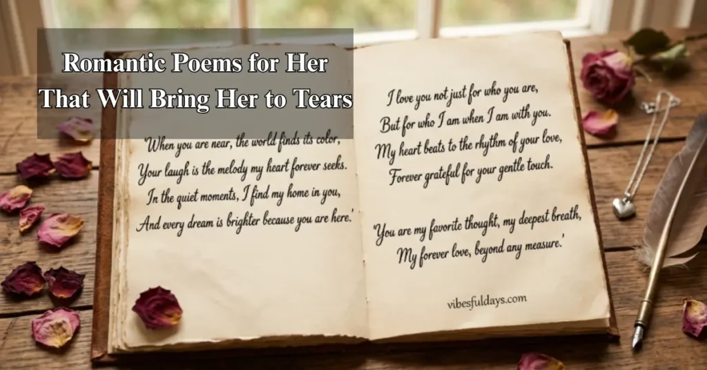 Romantic Poems for Her That Will Bring Her to Tears