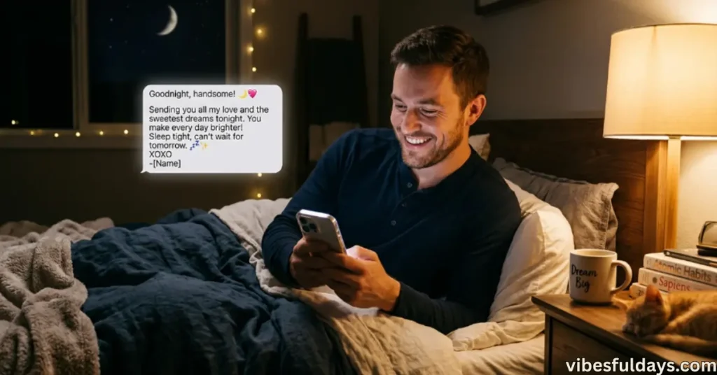 Goodnight Messages to Bring a Smile to His Face
