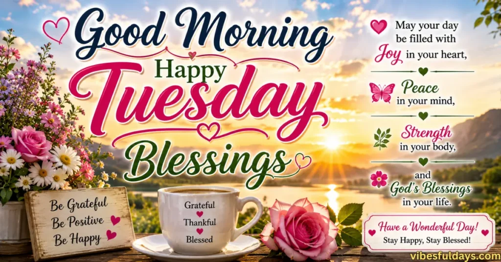 80+ Positive, Inspirational Good morning Tuesday Blessings