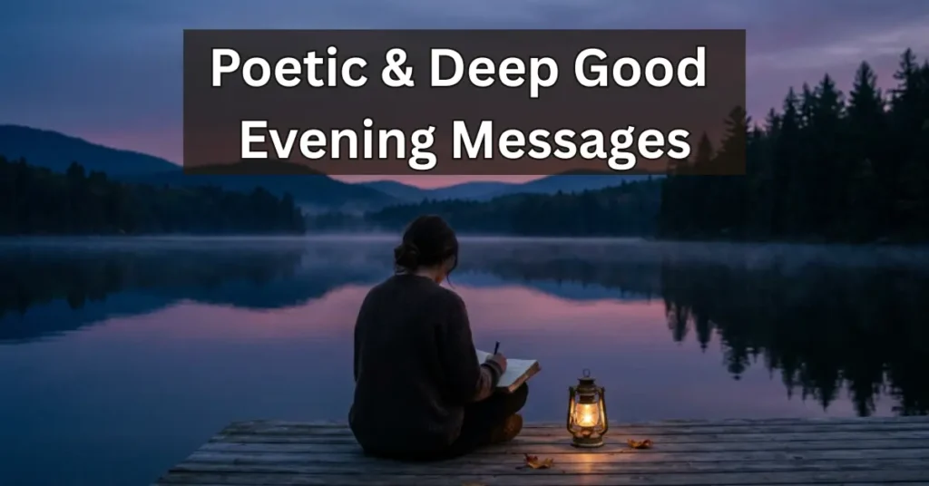 Poetic & Deep Good Evening Messages