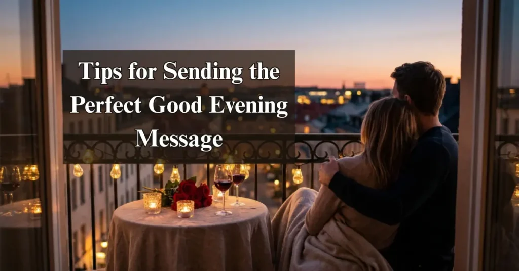 Tips for Sending the Perfect Good Evening Message