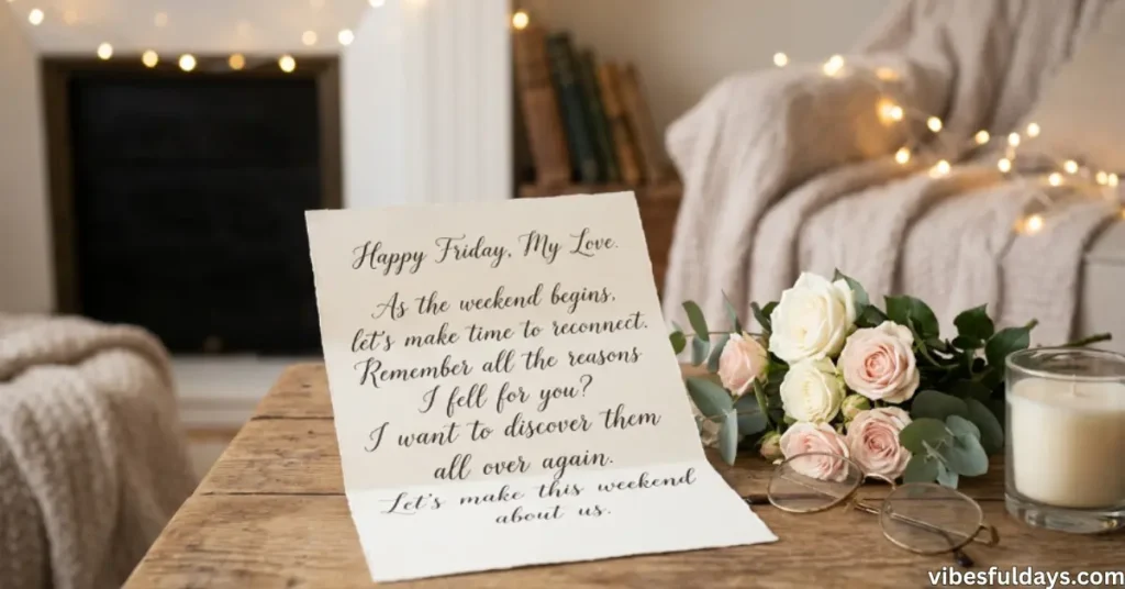 Happy Friday, My Love Messages for Rekindling Love