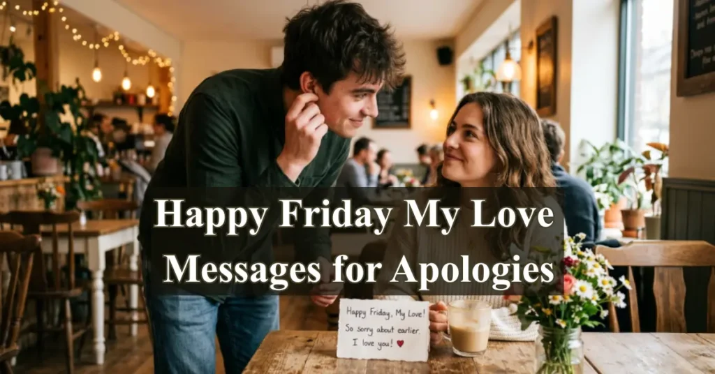 Happy Friday My Love Messages for Apologies
