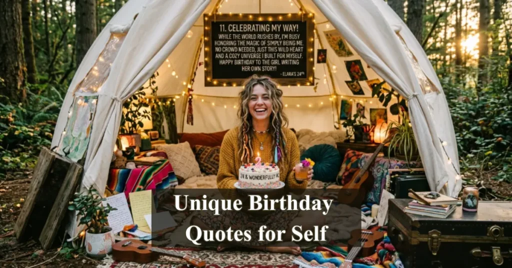 11. Unique Birthday Quotes for Self