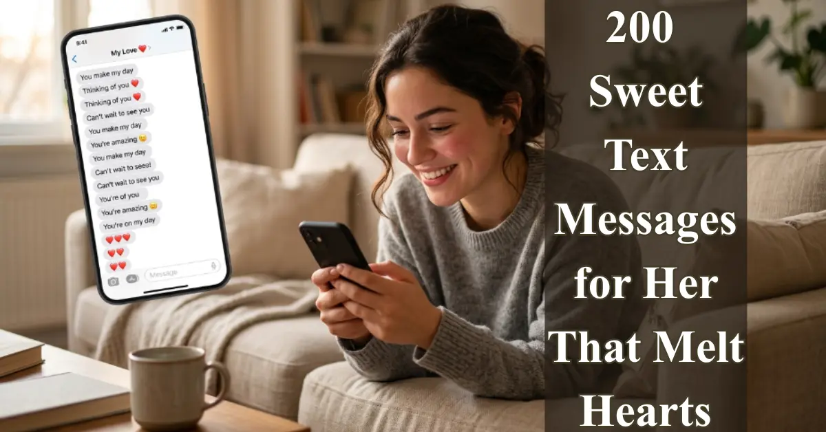 200 Sweet Text Messages for Her [Cute & Heart-Melting]