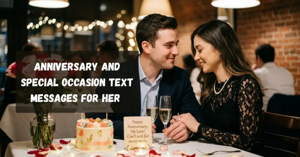 Anniversary and Special Occasion Text Messages for Her