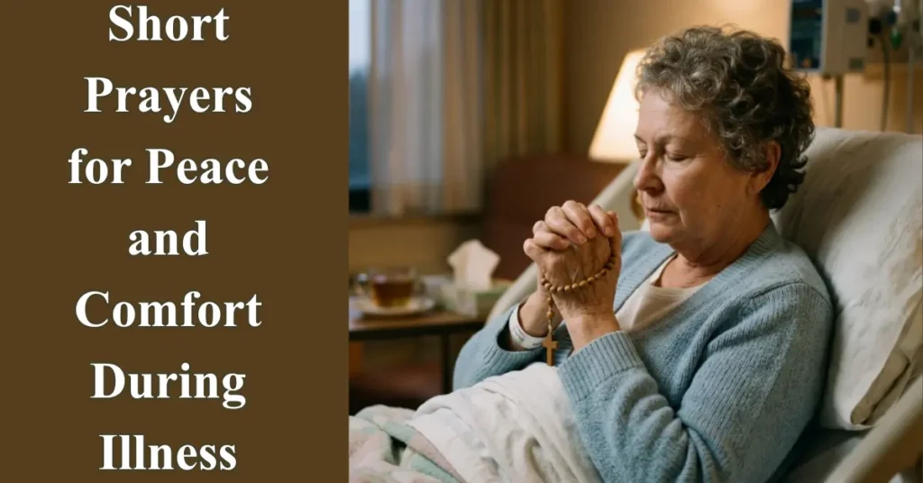 Short Prayers for Peace and Comfort During Illness