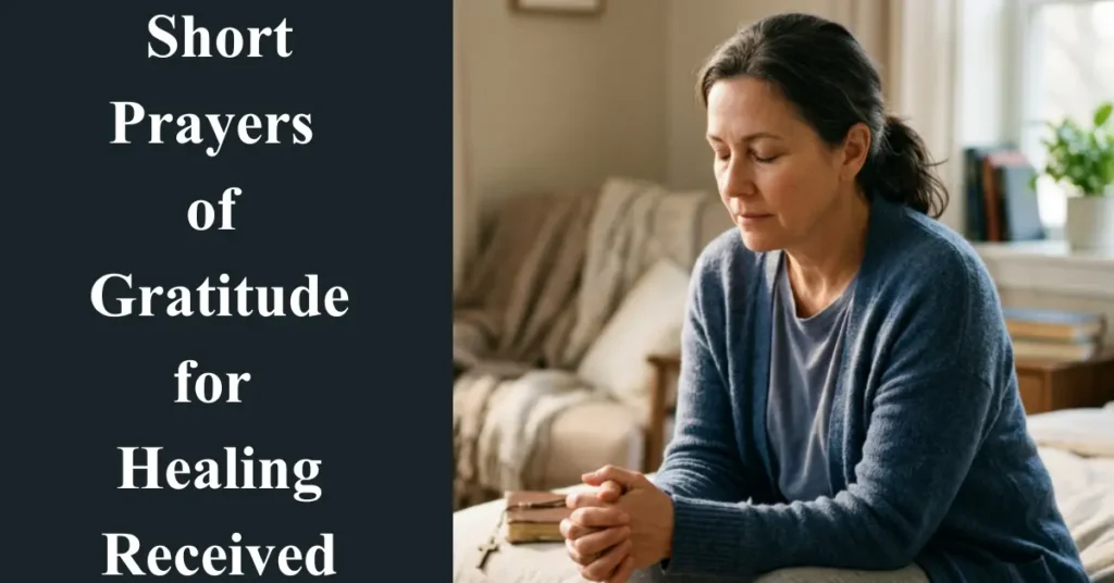 Short Prayers of Gratitude for Healing Received