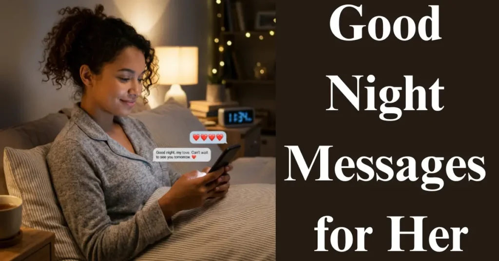 120+ Good Night Messages for Her – Sweet, Romantic & Heartfelt Texts (2026)