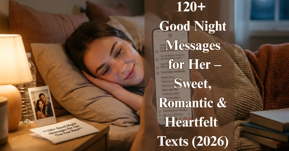 120+ Good Night Messages for Her [Sweet & Romantic]