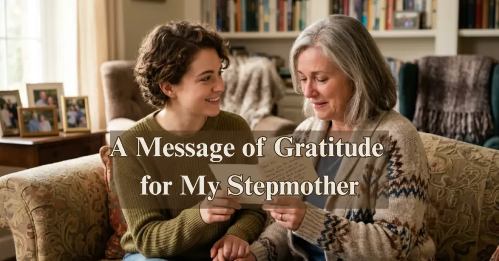 A Message of Gratitude for My Stepmother