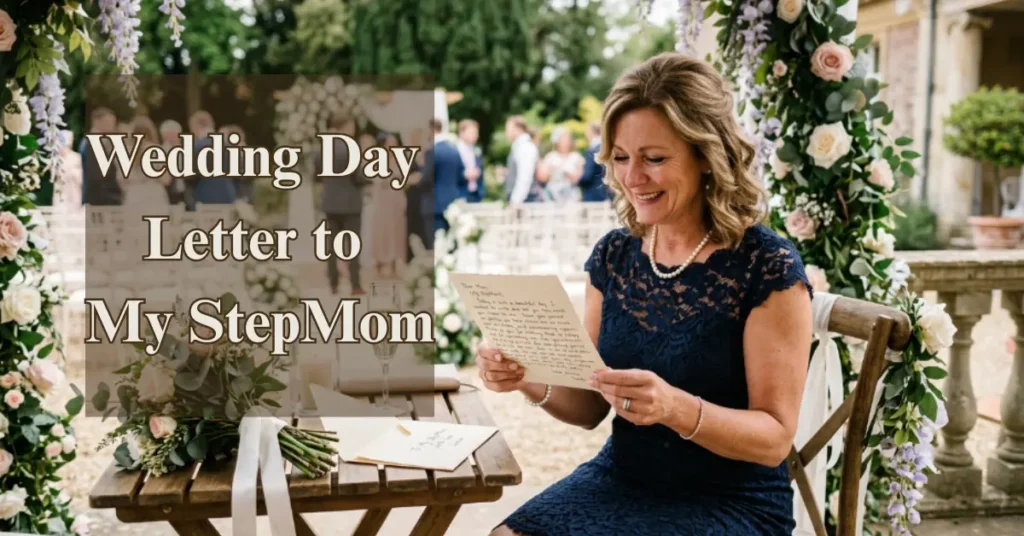Wedding Day Letter to My StepMom