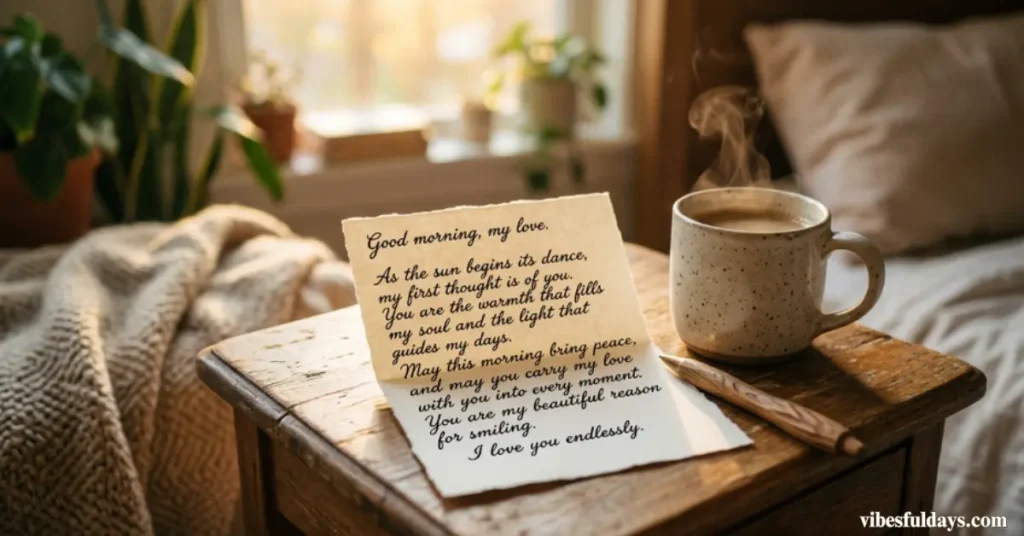 Deep and Meaningful Morning Message for Her