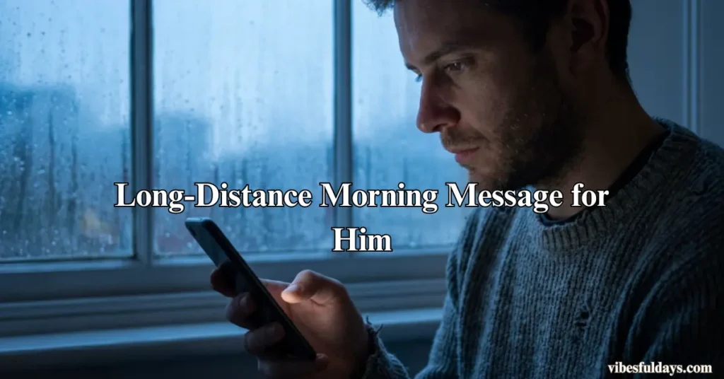 Long-Distance Morning Message for Him