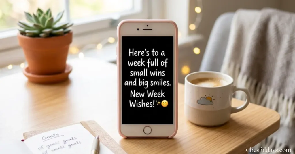 One-Line New Week Wishes for Texts and Instagram
