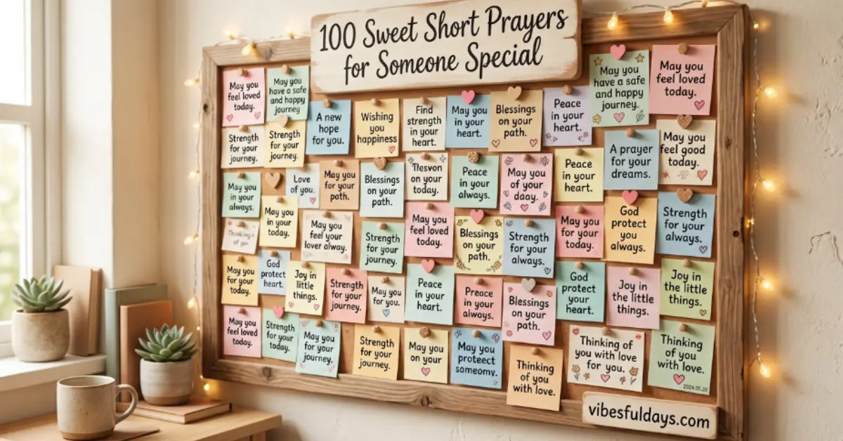 100 Sweet Short Prayers for Someone Special [Blessings]