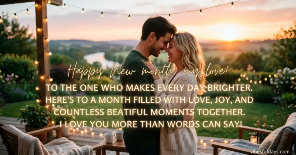 Romantic New Month Wishes For My Boyfriend