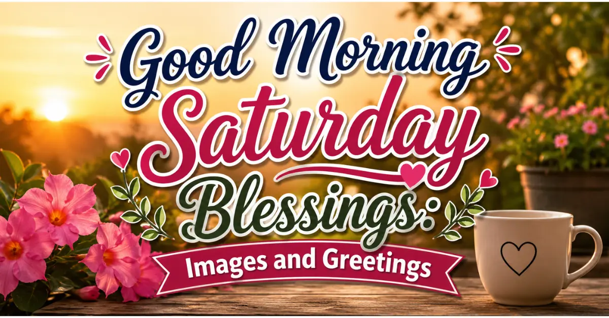 Good Morning Saturday Blessings [Images & Greetings]