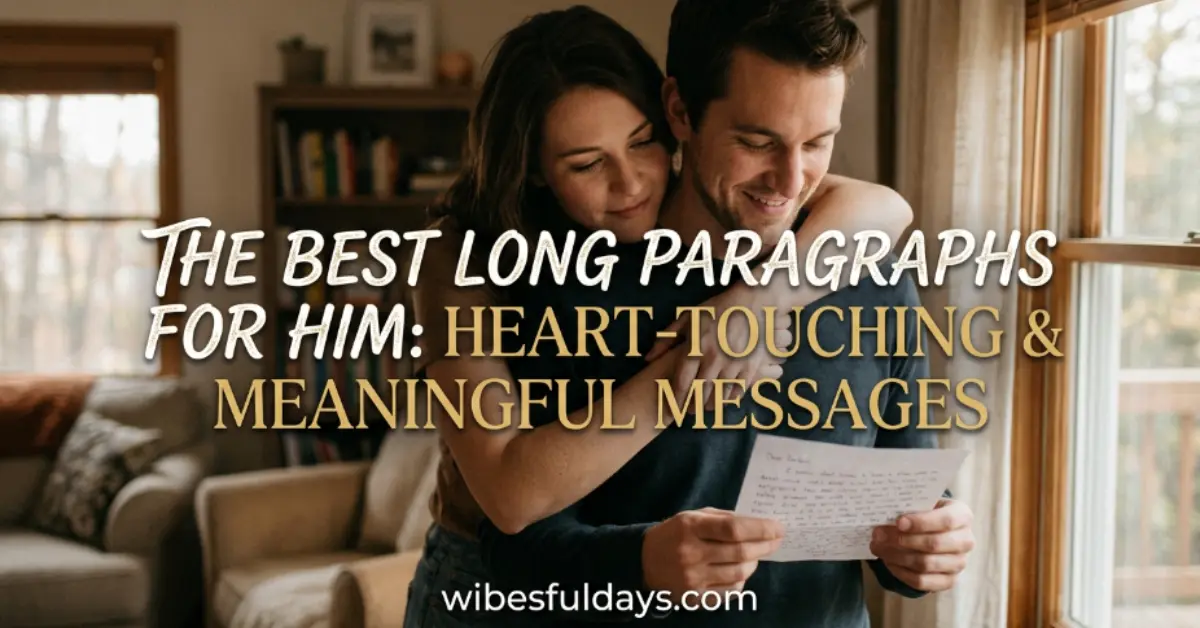 Best Long Paragraphs for Him [Heartfelt & Romantic]