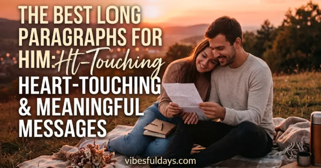 The Best Long Paragraphs for Him: Heart-Touching & Meaningful Messages