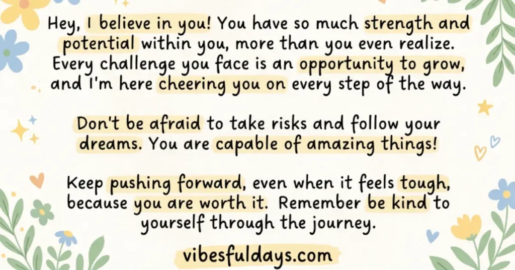 Uplifting Paragraphs to Encourage Him (Be His Cheerleader)