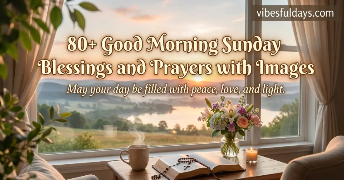 80+ Good Morning Sunday Blessings [Peace & Joy]