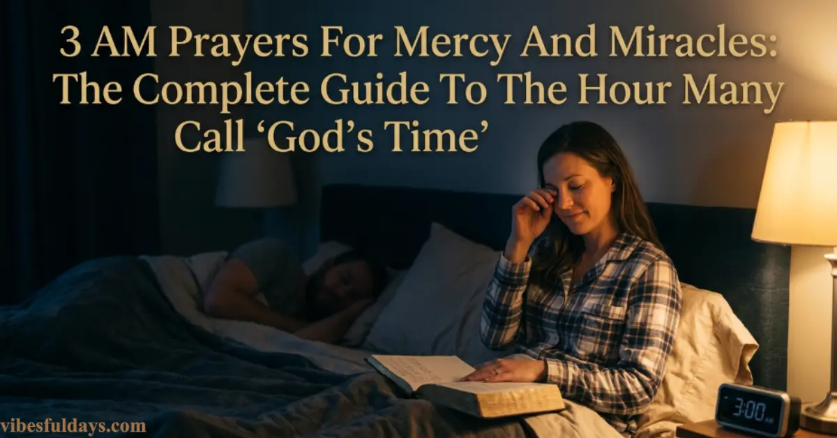 3 AM Prayers for Mercy & Miracles [God's Time]