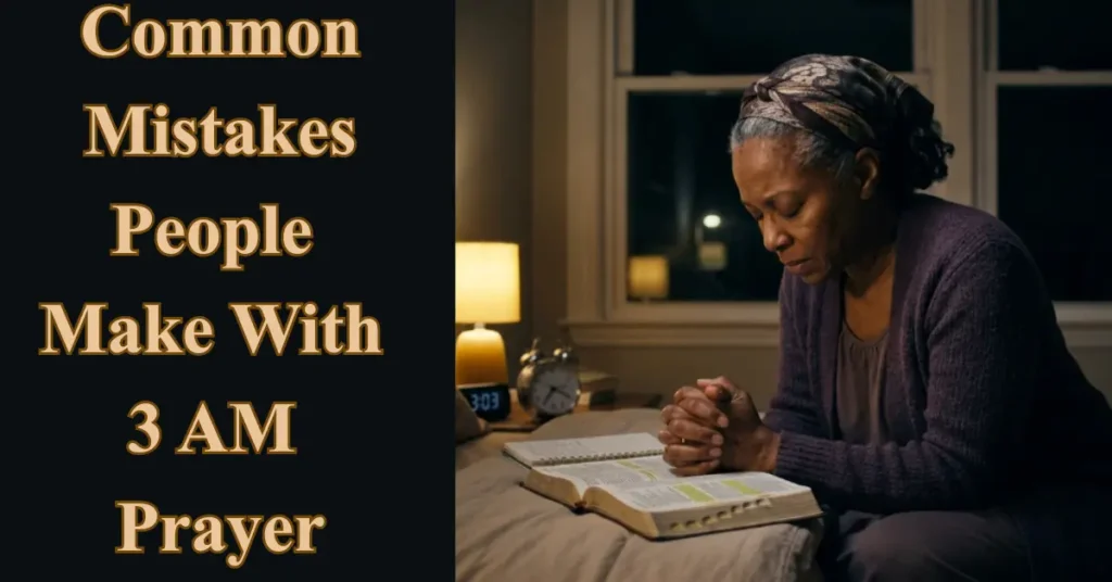 Common Mistakes People Make With 3 AM Prayer