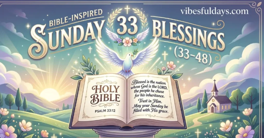 Bible-Inspired Sunday Blessings (33–48)