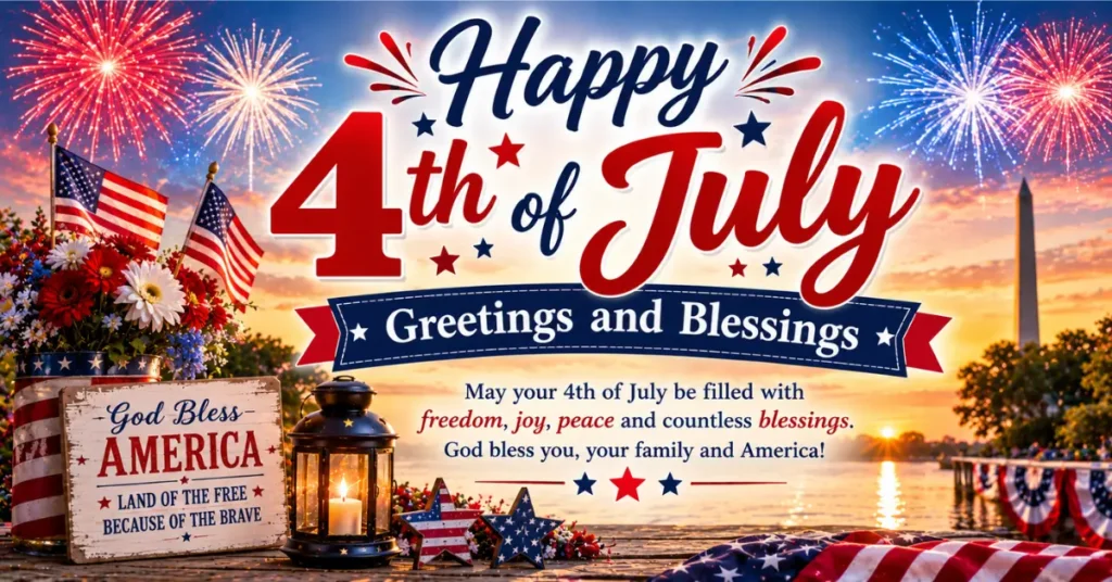 Happy 4th of July Greetings and Blessings